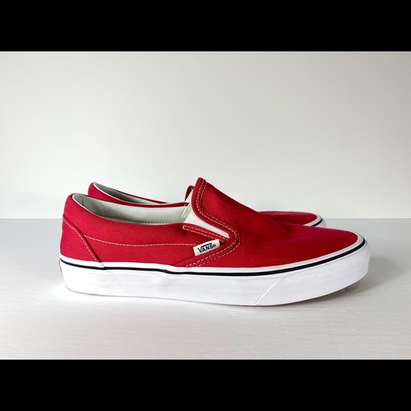 Vans Classic Slip-On Crimson Red Sneakers - Picture 2 of 6